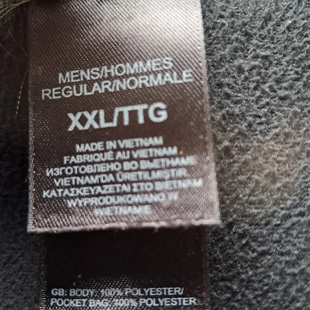 The North Face Mens Zip Up Sweater Black XXL (Flaw)